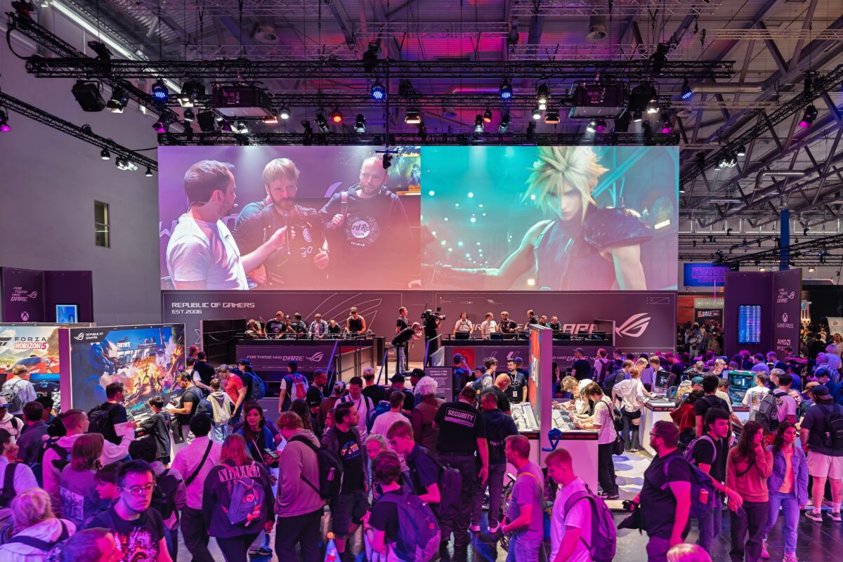Veranstaltung Gamescom 25 ROG-Messestand